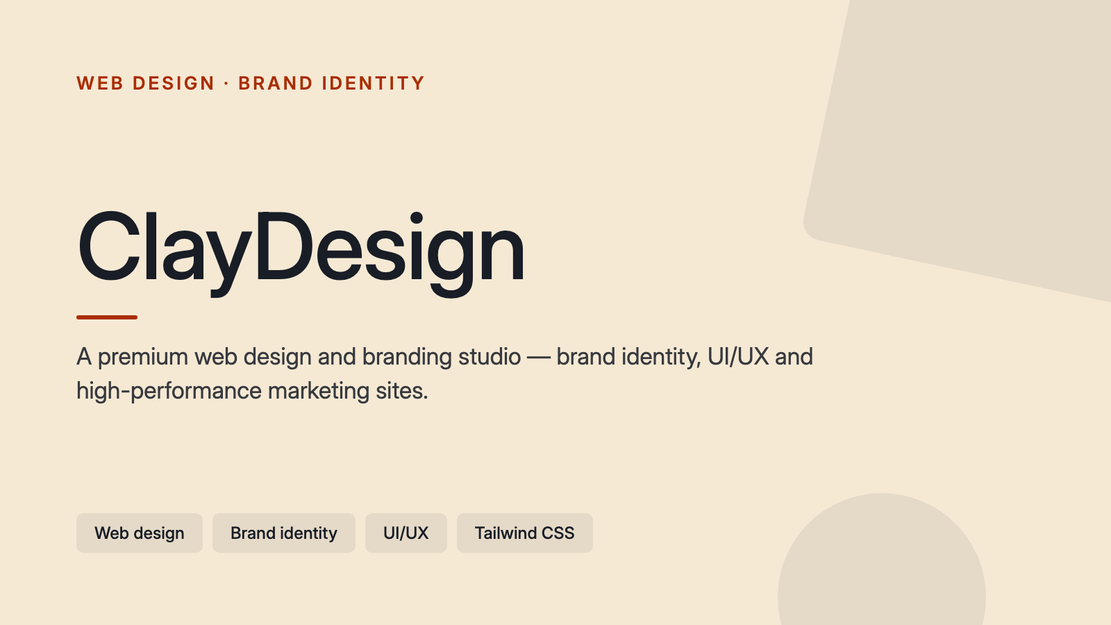 ClayDesign — premium design studio